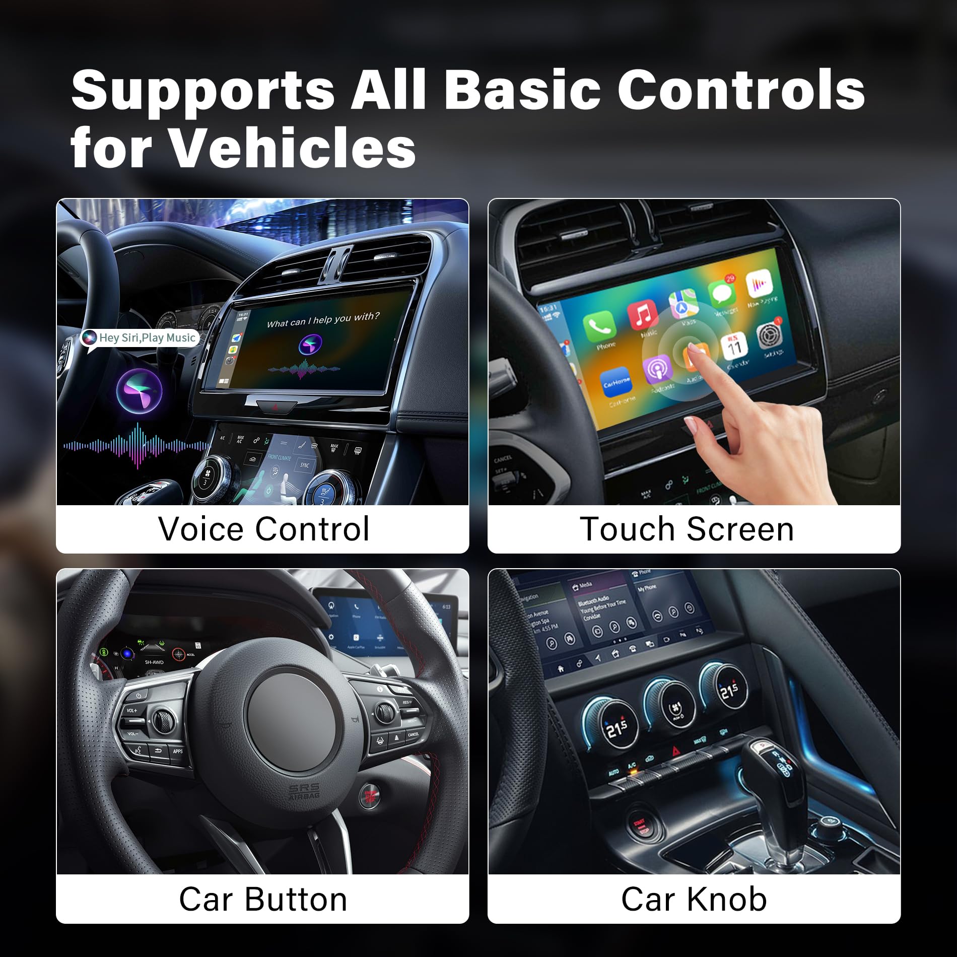 Amazon.com: Wireless CarPlay Adapter 2 IN 1 Plug and Play Wired to